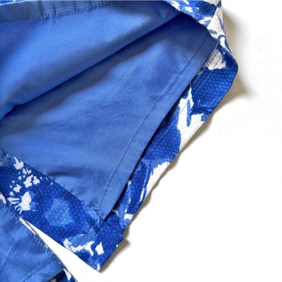 ADRIANNA PAPELL BLUE WHITE FLORAL SHEATH SLEEVELESS LINED KNEE LENGTH DR… - Picture 14 of 16